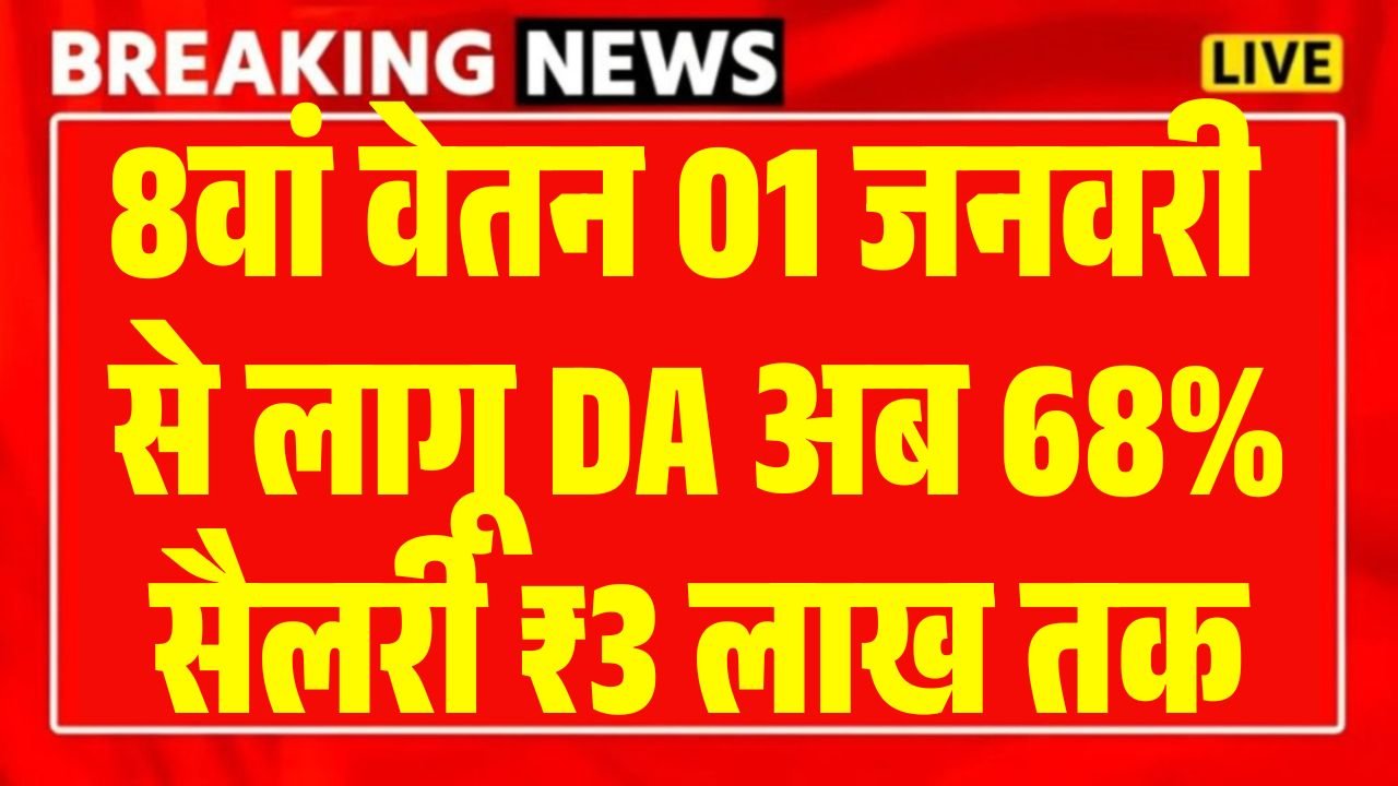 DA Hike 2026 January 8th Pay Commission