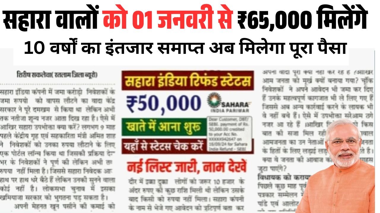 Sahara India Pariwar Refund List 2025