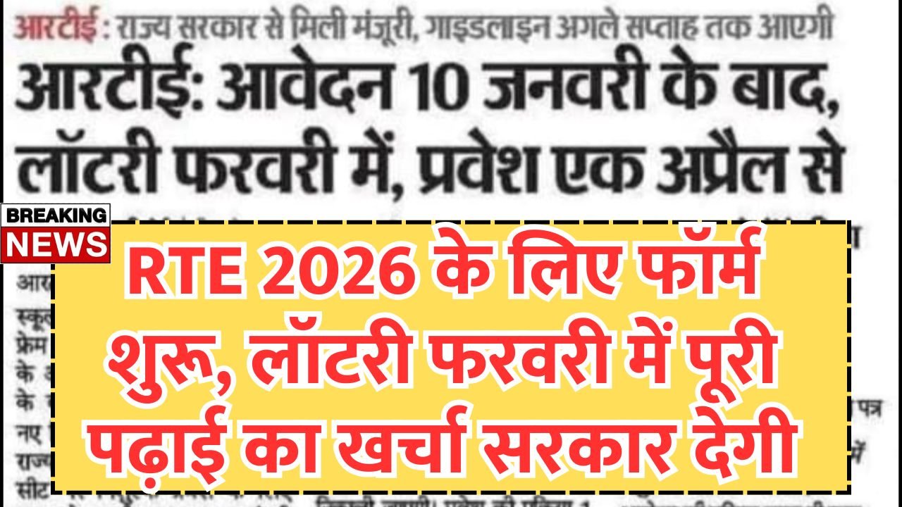 RTE 2026 Admission Lottery Date